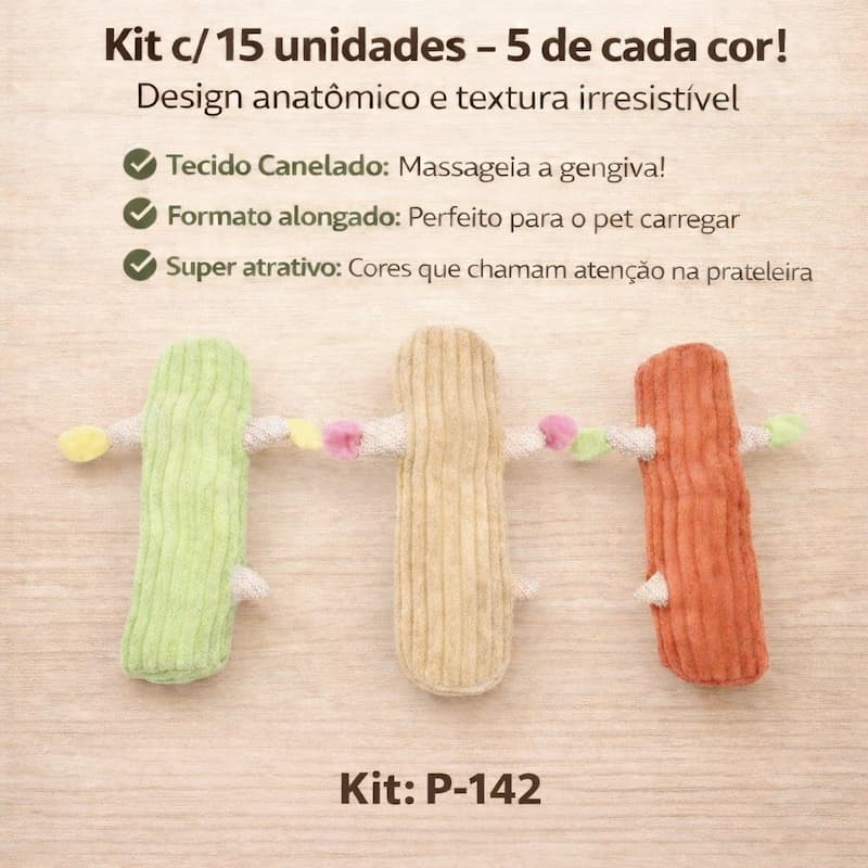 Kit Pelúcia Mordedor P-142