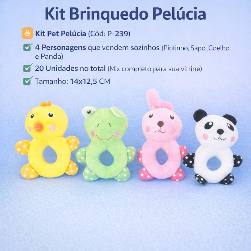 Kit Pet Pelúcia P-239