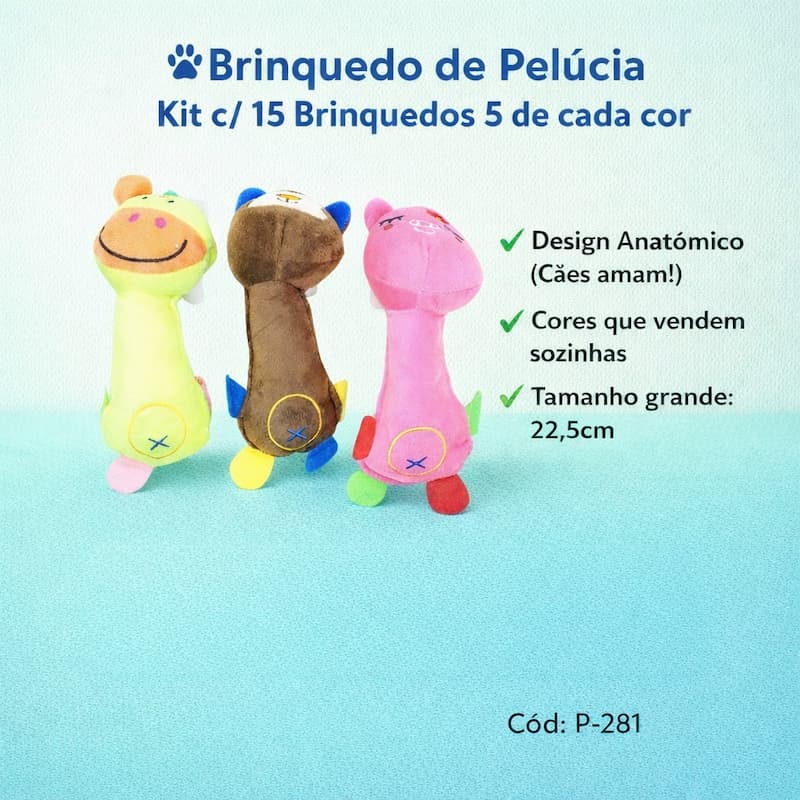 Kit Brinquedo Pelúcia P-281