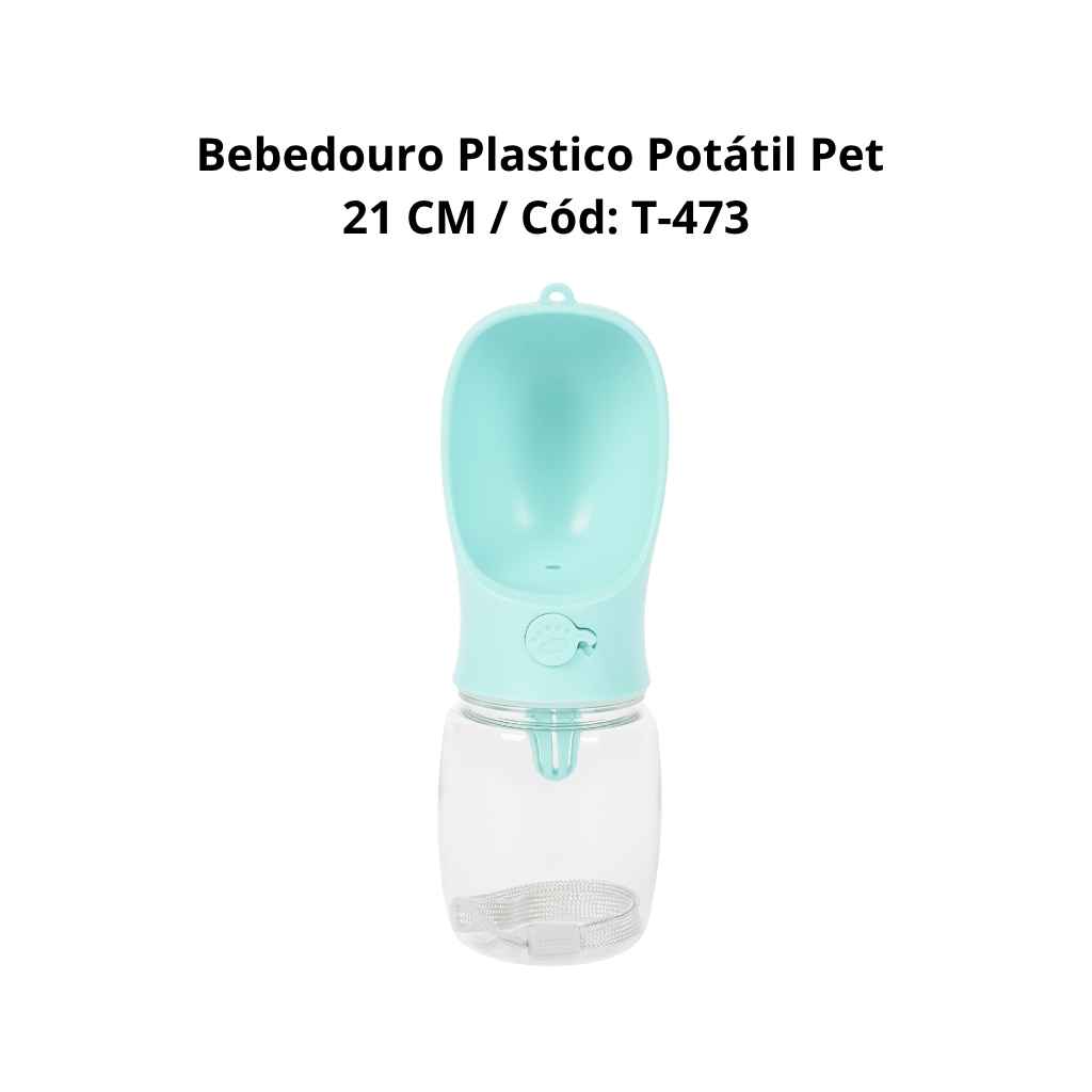 Bebedouro Plástico Portátil Pet 21 CM T-473