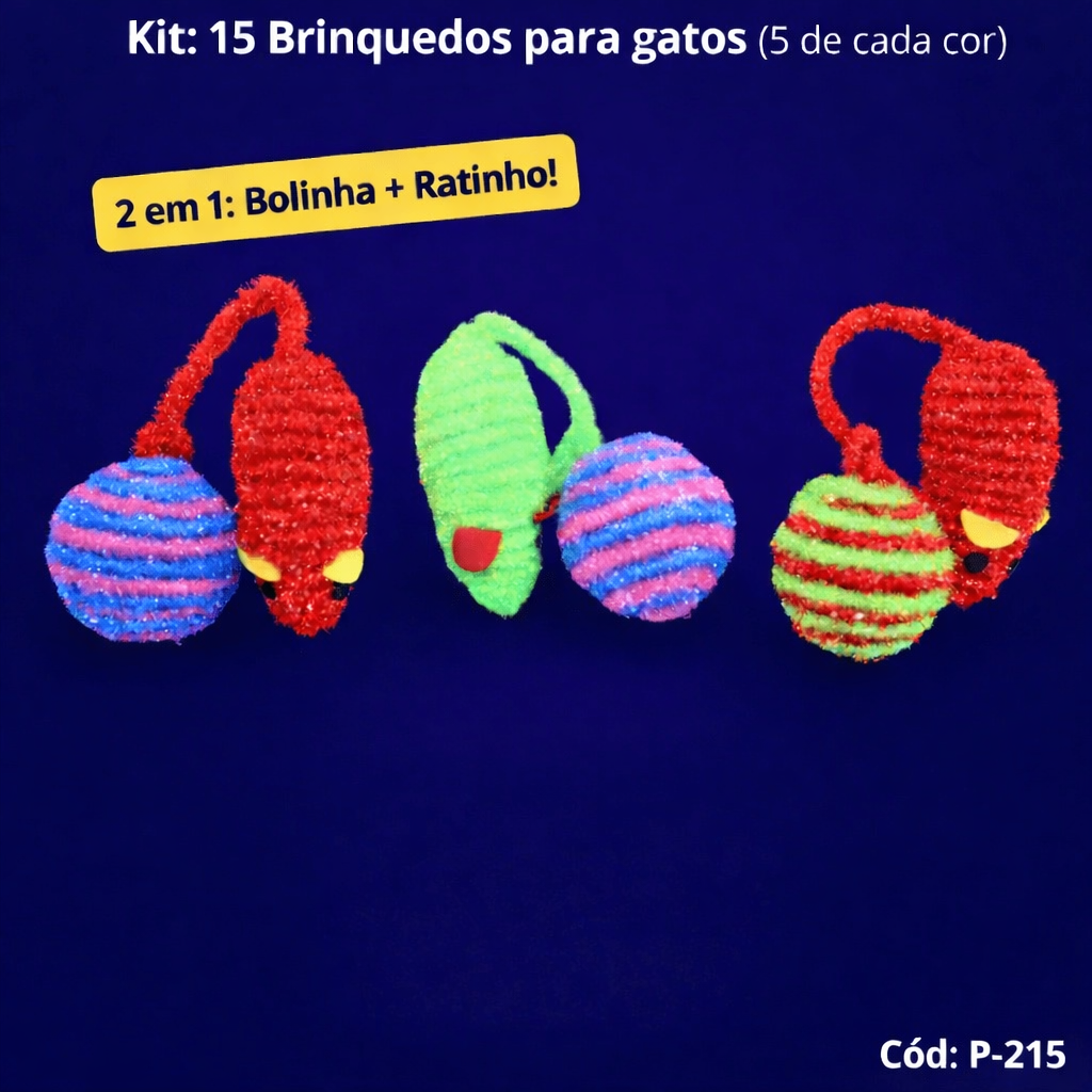Kit Brinquedo para Gato P-215