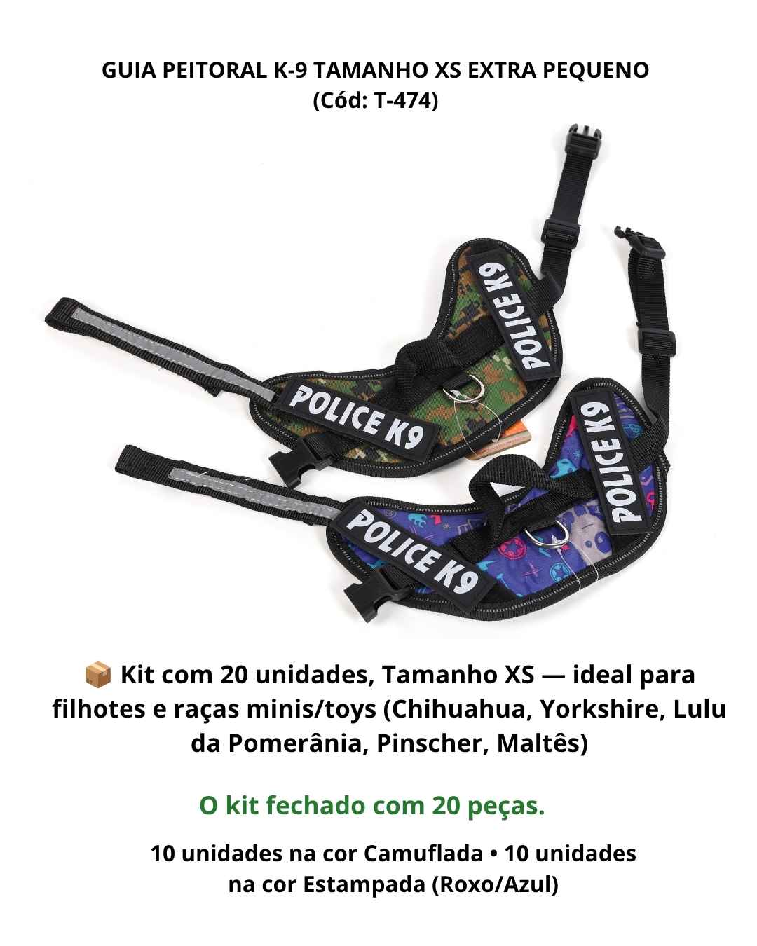 Guia Peitoral K-9 T-474