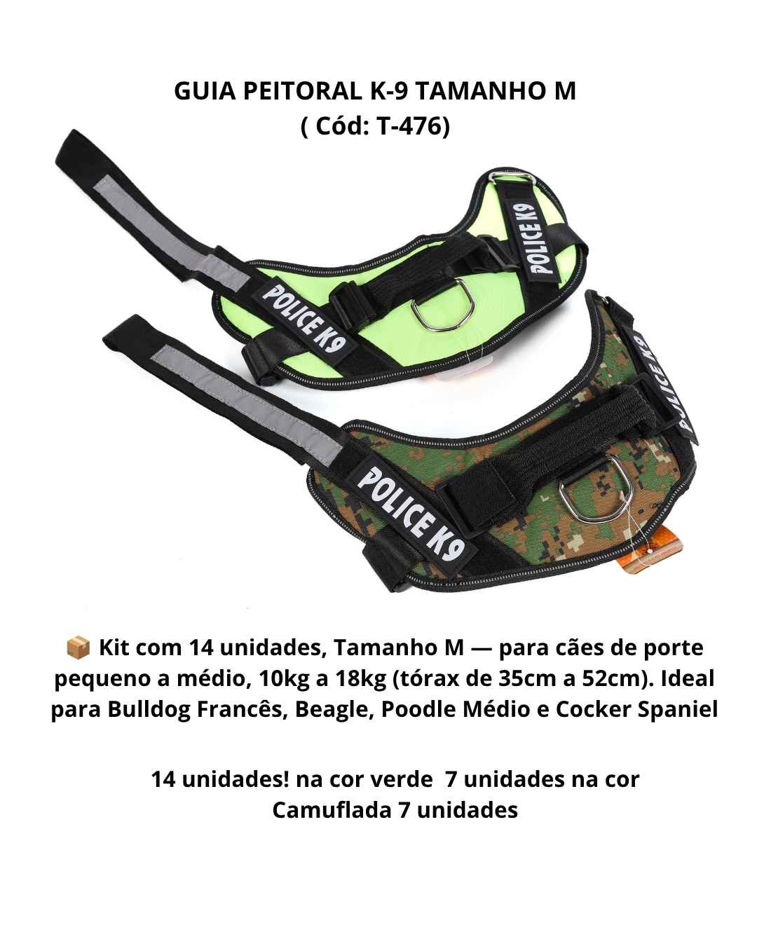 Guia Peitoral K-9 T-476